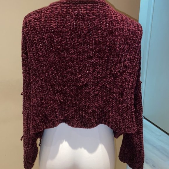 LF super soft maroon cardigan - Picture 2 of 4